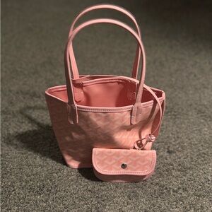 Mini Goyard Anjou Pink tote bag